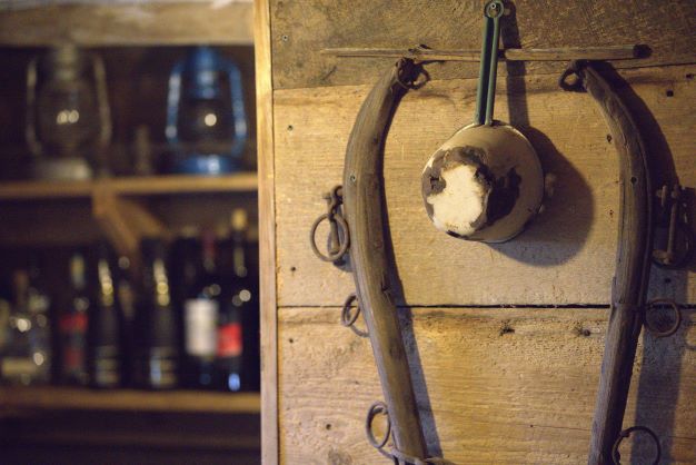 Decorations adorn the bar tastefully