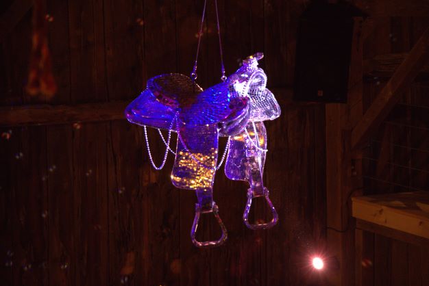 Signature saddle disco ball