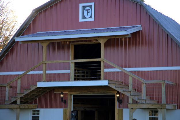 Exterior view of the wedding deck