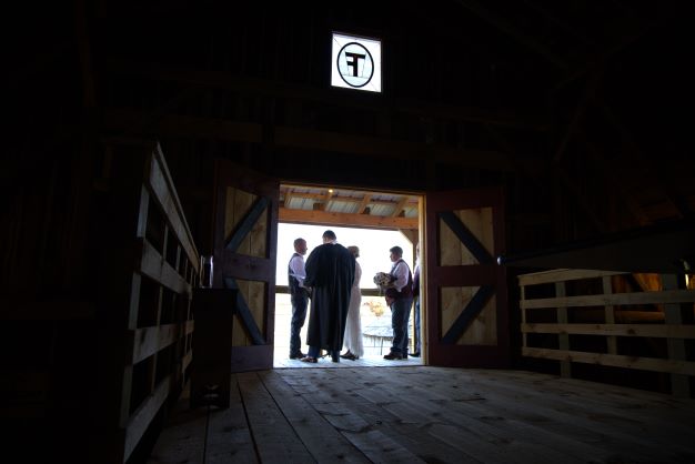 Interior view of wedding deck