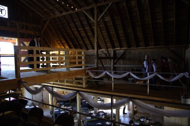 Interior view of wedding deck