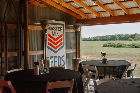 Tables ready for guests