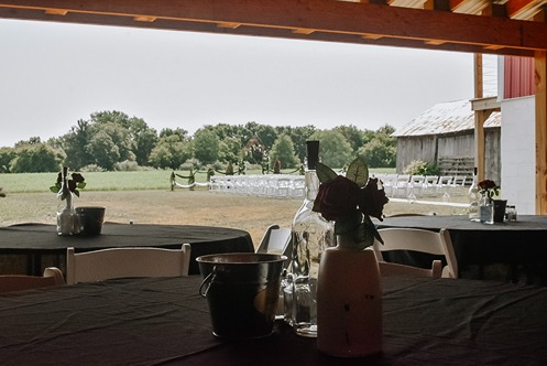 Inviting view of tables