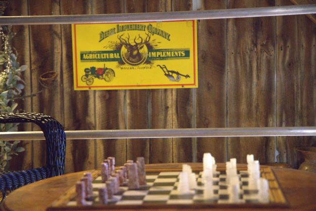 A game of chess in the Barn